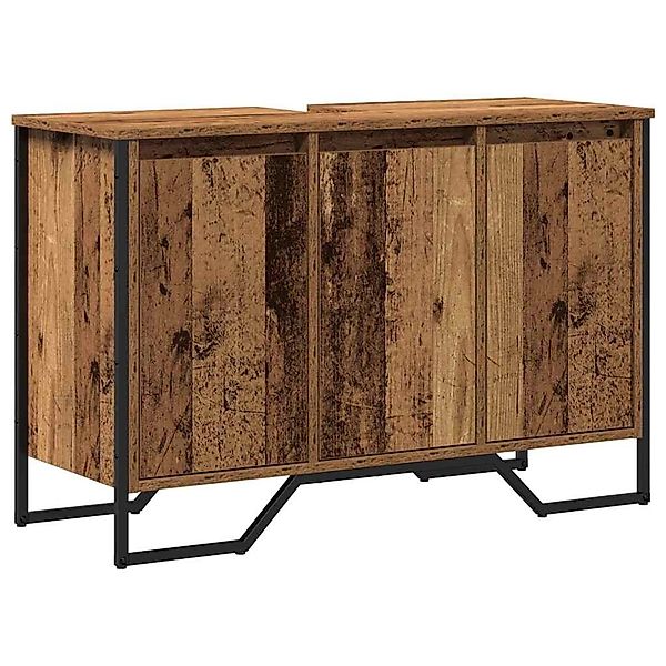 vidaXL Waschbeckenunterschrank Altholz 91 x 35 x 60 cm Holzwerkstoff 869180 günstig online kaufen