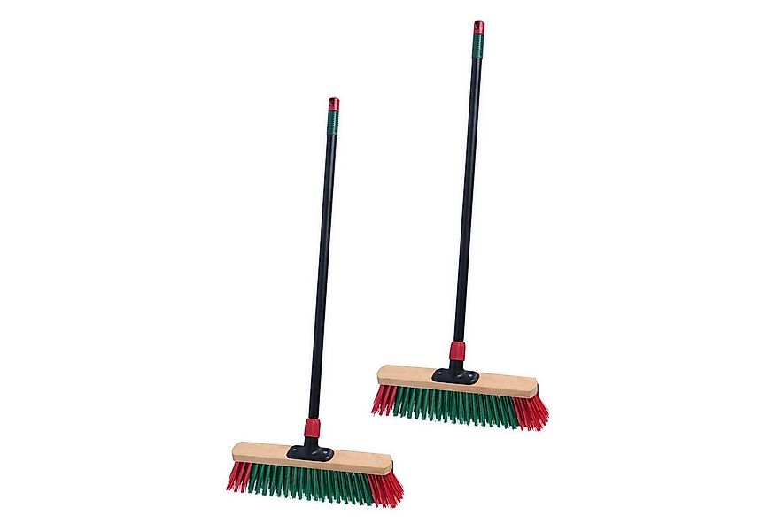 Spetebo Straßenbesen Besen mit stufenlos einstellbarem Teleskopstiel, Garte günstig online kaufen