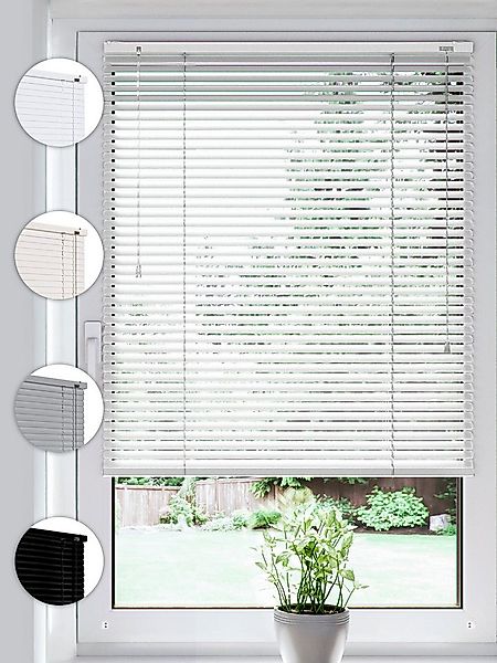 Sonello Jalousie Klemmfix ohne u. mit Bohren 30cm x 100cm Weiß Aluminium Ja günstig online kaufen
