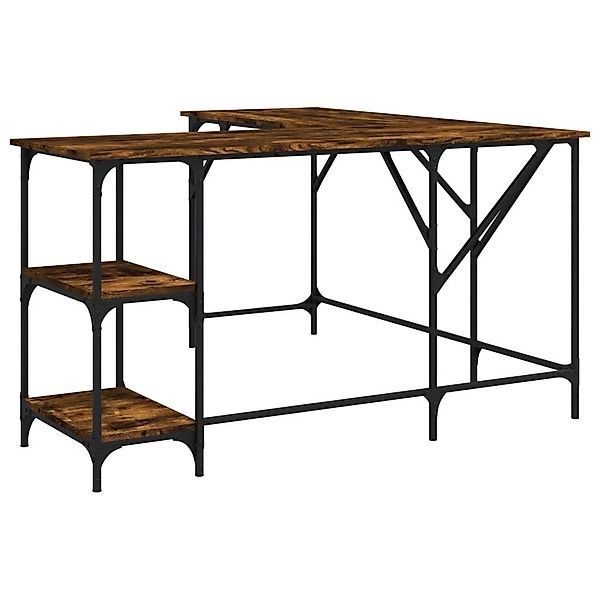 vidaXL Schreibtisch Schreibtisch Räuchereiche 139x139x75 cm günstig online kaufen