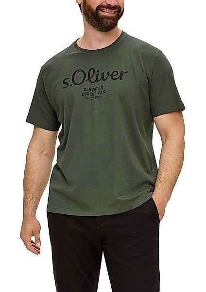 s.Oliver Men Big Sizes Kurzarmshirt mit Logo-Print/Große Größen günstig online kaufen