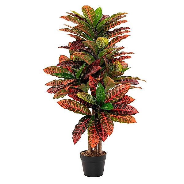 Kunstpflanze Kroton, COSTWAY, Höhe 100 cm, günstig online kaufen