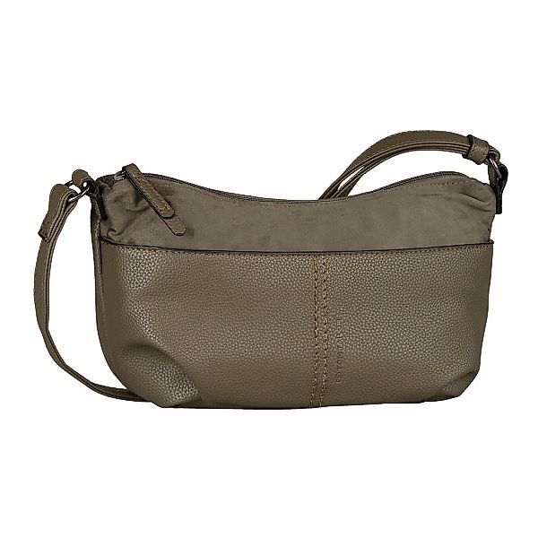 TOM TAILOR Handtasche "Miha", weiches Veloursimitat mit soft genarbtem Lede günstig online kaufen