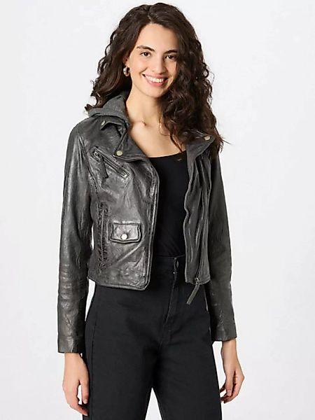 Freaky Nation Lederjacke »Easy Biker-FN« mit abnehmbarer Jersey-Kapuze günstig online kaufen