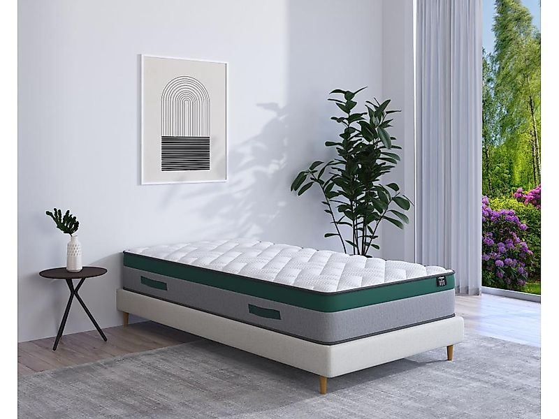 Taschenfederkernmatratze - 1 Zone - Härtegrad 2 - 90 x 200 cm - Stärke 22 c günstig online kaufen