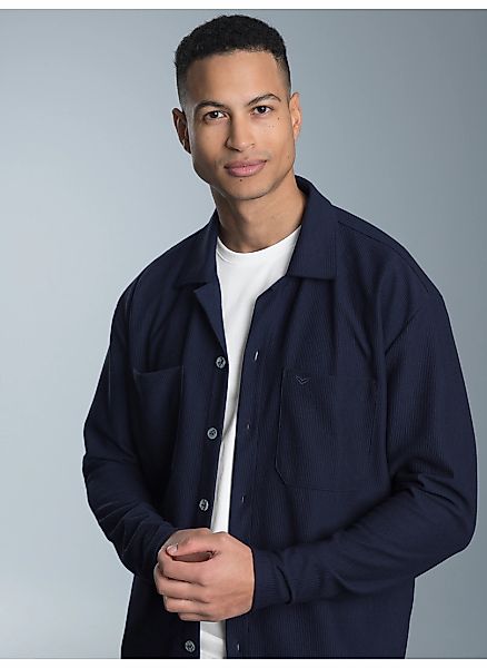 Trigema Blusenshirt "TRIGEMA Hemdjacke/Overshirt" 1 Stk. günstig online kaufen