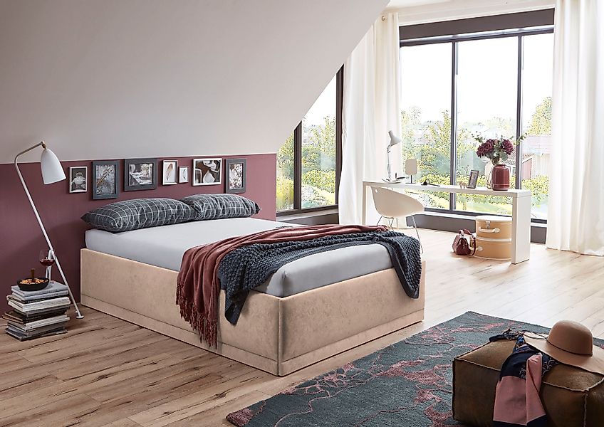 Westfalia Schlafkomfort Polsterbett "Texel" Standardhöhe mit Zierkissen, Be günstig online kaufen