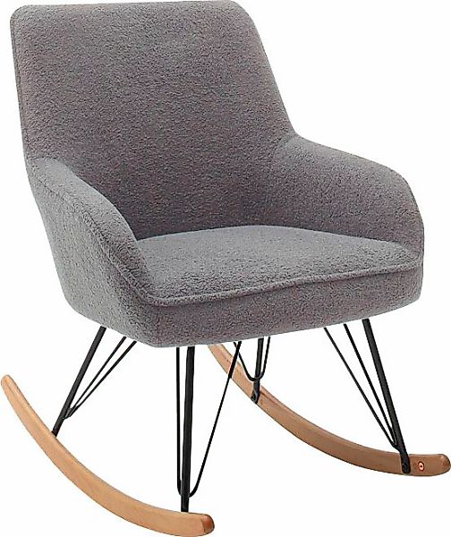 MCA furniture Schaukelstuhl "HOPKINS" () 1 Stk. Microfaser Kufe: Buche, eic günstig online kaufen