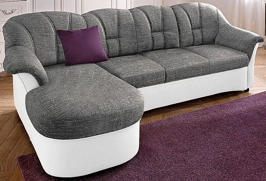 DOMO collection Ecksofa Flores Schlafsofa, B/T/H: 233/142/86 cm, L-Form, wa günstig online kaufen
