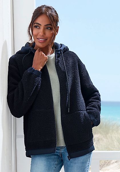 Elbsand mit Kapuze Übergangsjacke aus Teddy-Fleece mit verstellbarer Kapuze günstig online kaufen