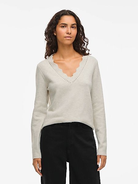 Vila V-Ausschnitt-Pullover "VINIKOLINA V-NECK L/S KNIT TOP - NOOS" günstig online kaufen