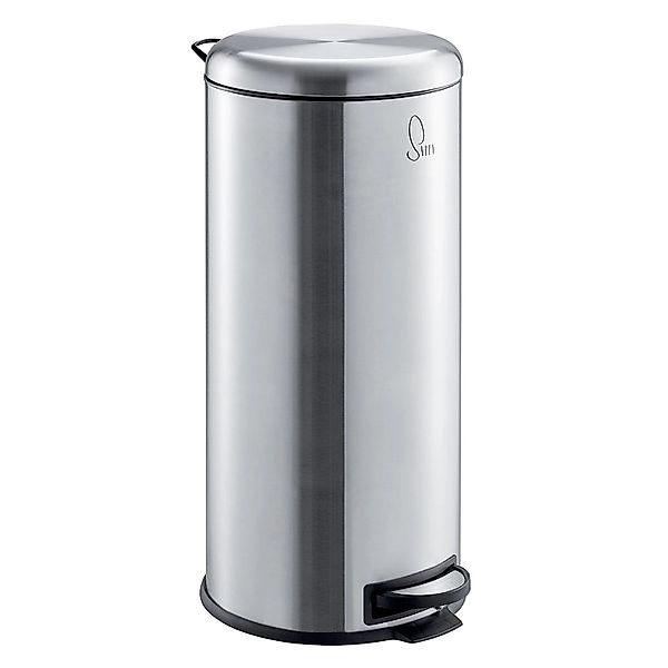 Svita T30 Mülleimer 30Liter Edelstahl Treteimer Abfalleimer Mülltonne Silbe günstig online kaufen