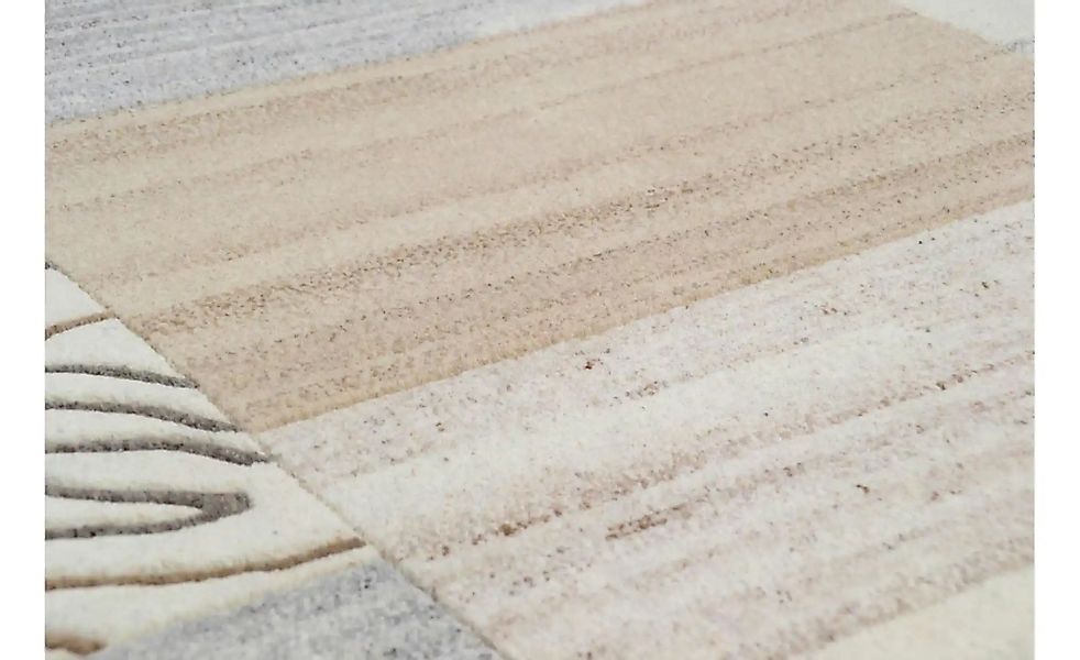 THEKO Wollteppich  Nakarta ¦ grau ¦ Wolle ¦ Maße (cm): B: 90 H: 1,2 Teppich günstig online kaufen