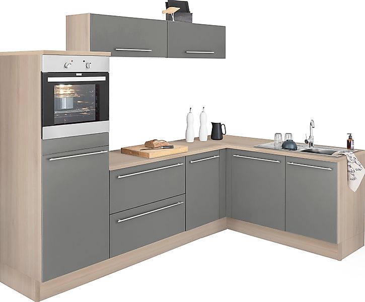 OPTIFIT Winkelküche "Bern", Stellbreite 265x175 cm, wahlweise mit E-Geräten günstig online kaufen