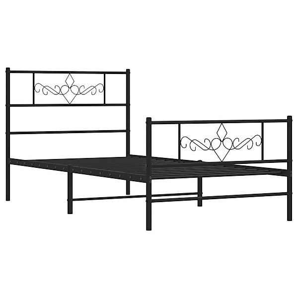 vidaXL Bett Bettgestell mit Kopf- und günstig online kaufen