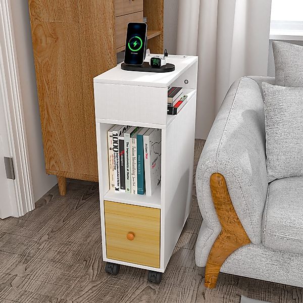 JEOBEST Nachttisch Nachtschrank Nischenregal Sofatisch, (1/2-St), günstig online kaufen