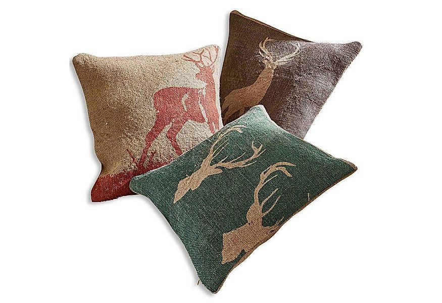 Mirabeau Kissenhülle Kissenhülle 3er Set Shrewton bunt günstig online kaufen