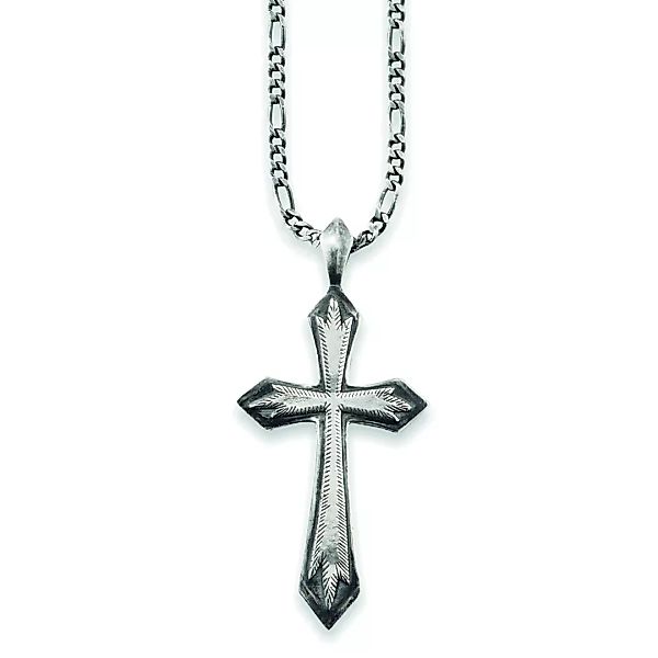 CAÏ Kette mit Anhänger "925/- Sterling Silber rhodiniert Kreuz" günstig online kaufen