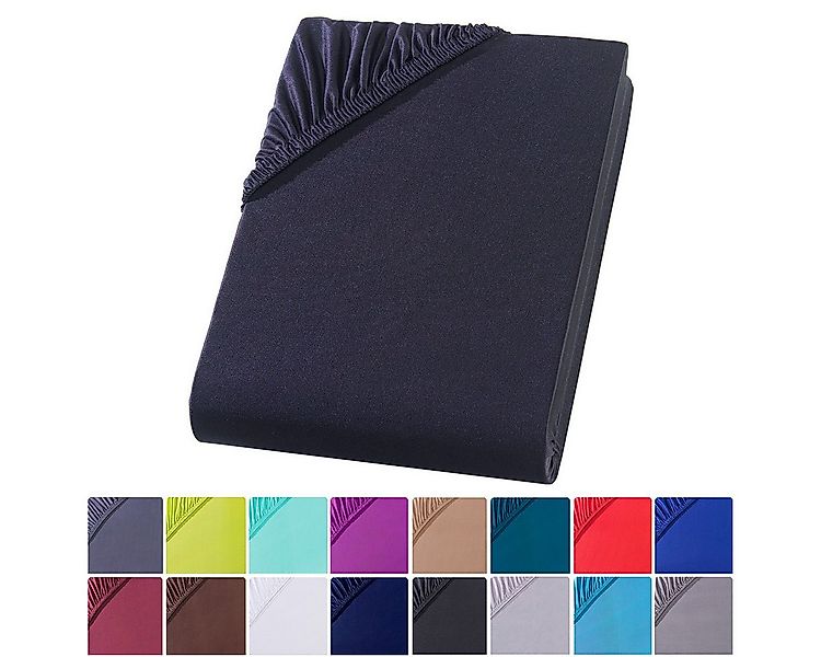 Visaggio Spannbettlaken Mikrofaser Spannbetttuch Bettlaken 90x200 140x200 1 günstig online kaufen