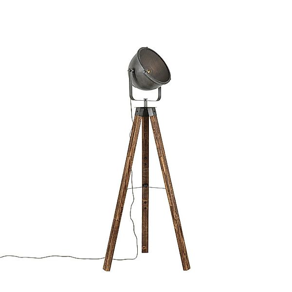 Qazqa Stehlampe Emado, ohne Leuchtmittel, E27, günstig online kaufen
