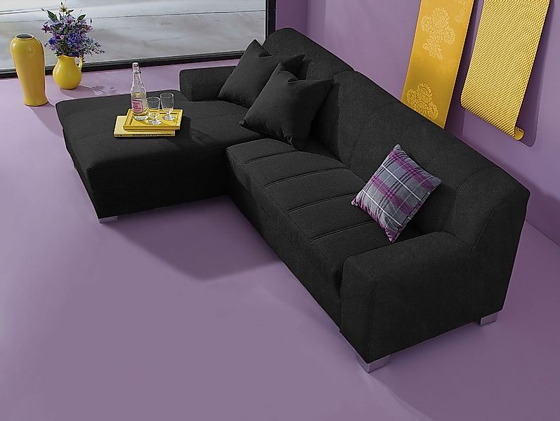 Home affaire Ecksofa "Anzio, elegant und gemütlich, Breite 239cm, L-Form" w günstig online kaufen