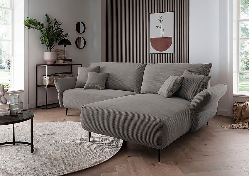 Home affaire Ecksofa "Amarena L-Form" inklusive Armlehnenverstellfunktion, günstig online kaufen