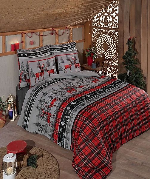 L'Essentiel Maison Bettwäsche Set, Winterwald, Christmas, mit festlichem Hi günstig online kaufen