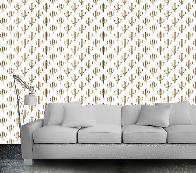 queence Vinyltapete »Iethie«, bedruckt-Barock-Antikoptik-Kunst, 90x250cm, s günstig online kaufen