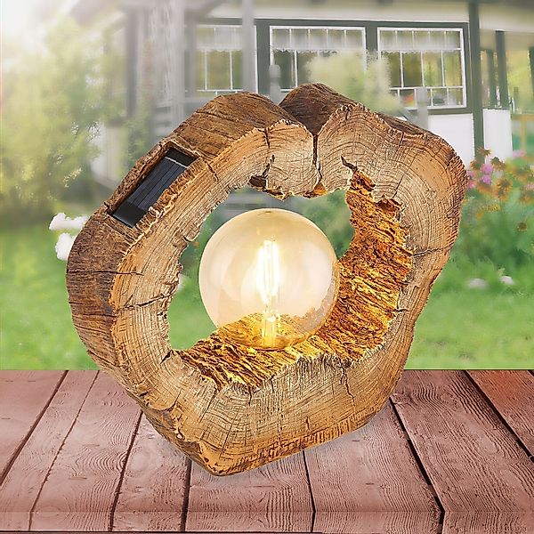 bmf-versand LED Solarleuchte Solarleuchte Garten Baumstamm günstig online kaufen