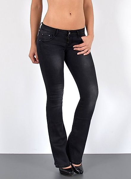 ESRA Bootcut-Jeans Damen Flared Jeans Bootcut Damen Jeanshose Schlaghose Sc günstig online kaufen