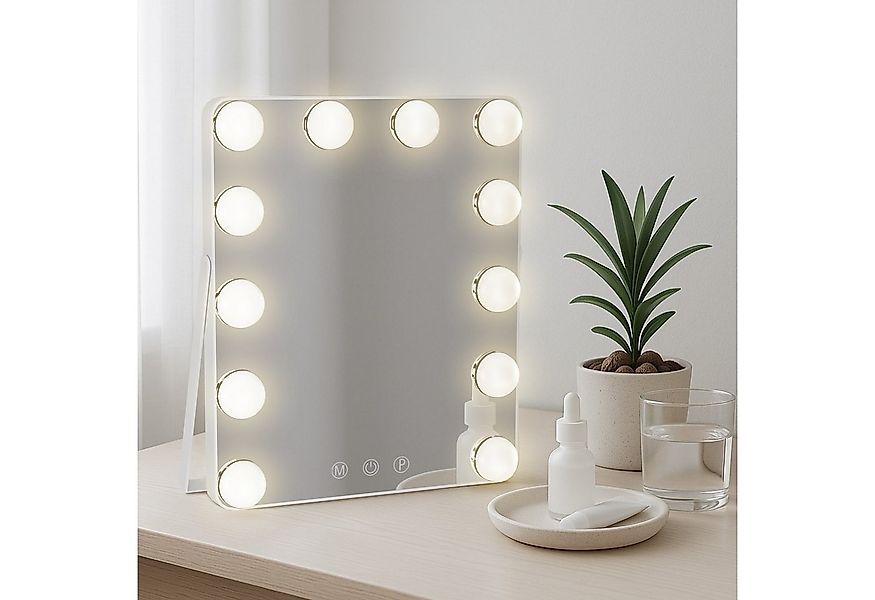 CLP Schminkspiegel Balian, LED 3 Lichtfarben, USB-C inkl. Kabel, Hollywoods günstig online kaufen