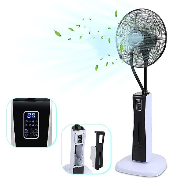 Clanmacy Standventilator Ventilator 75W Standlüfter leise günstig online kaufen