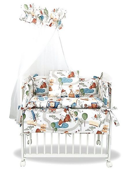 Babyhafen Beistellbett Babybett Zustellbett 90x40 cm Komplettbett SET Druck günstig online kaufen