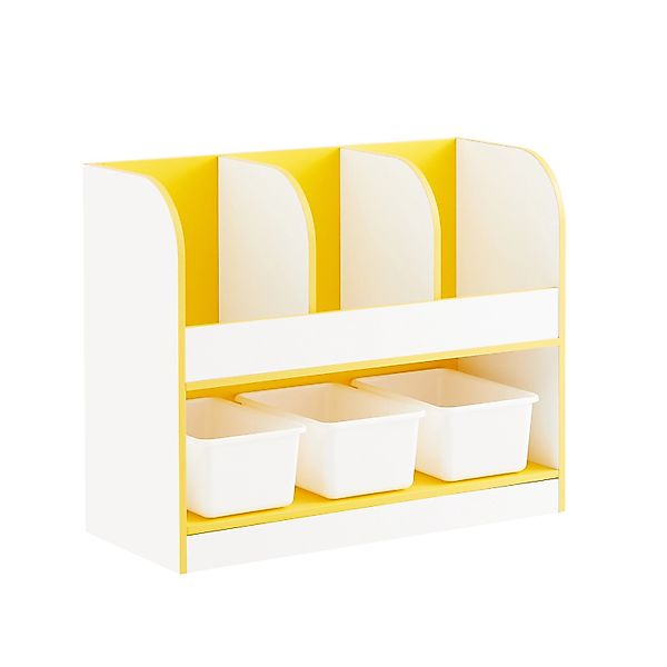 SoBuy Kinderregal mit 4 Offenen Fächern Bücherregal Aufbewahrungsregal KMB1 günstig online kaufen
