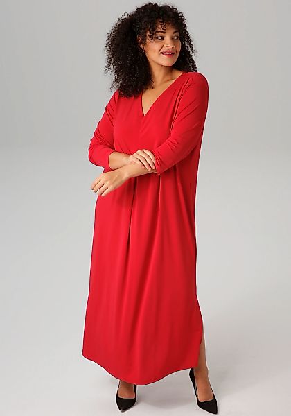 Aniston PLUS Maxikleid, mit raffinieren Seitenschlitzen günstig online kaufen