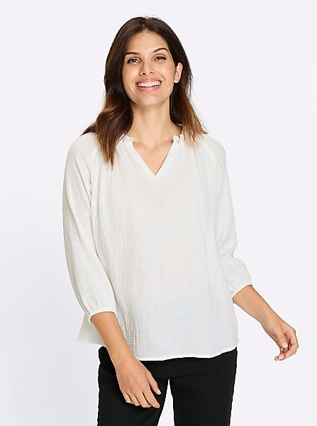 Sieh an! Klassische Bluse Schlupf-Bluse günstig online kaufen
