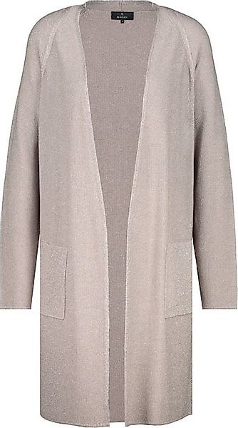 Monari Outdoorjacke Stricküberwurf mit Lurex dark linen günstig online kaufen