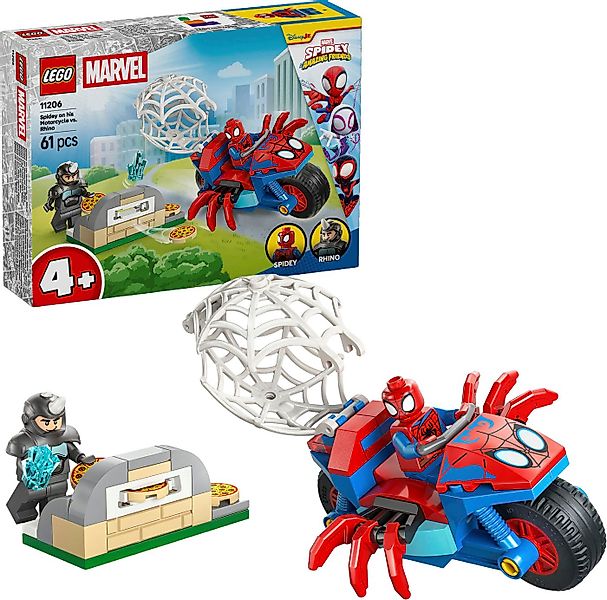 LEGO® Spidey auf Motorrad vs. Rhino (11206), LEGO Spidey Konstruktionsspiel günstig online kaufen