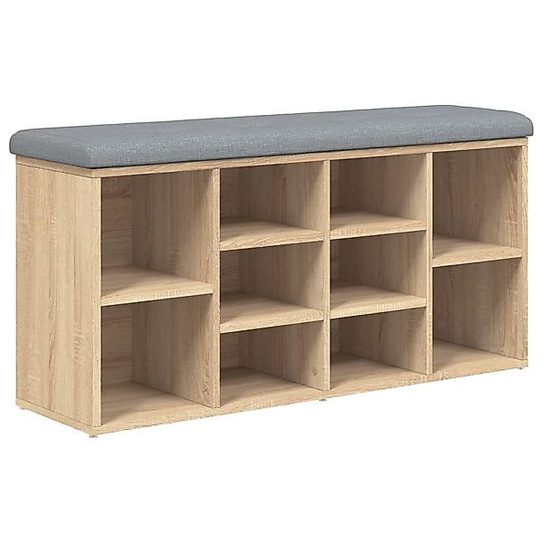 vidaXL Sitzbank Schuhbank Sonoma-Eiche 102x32x50 cm günstig online kaufen