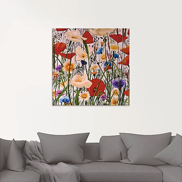 Artland Glasbild »Bunt und Natürlich«, Blumen, (1 St.), in verschiedenen Gr günstig online kaufen