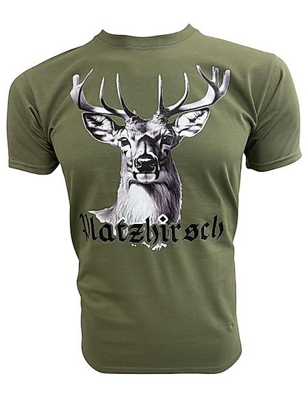 PAULGOS Print-Shirt Herren T-Shirt, "Platzhirsch", Hirschkopf günstig online kaufen