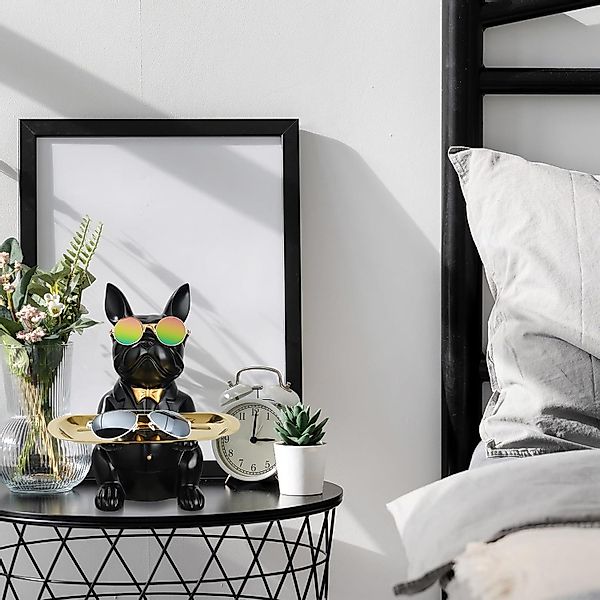 Holz Lichter Tierfigur Französische Bulldogge Figur günstig online kaufen