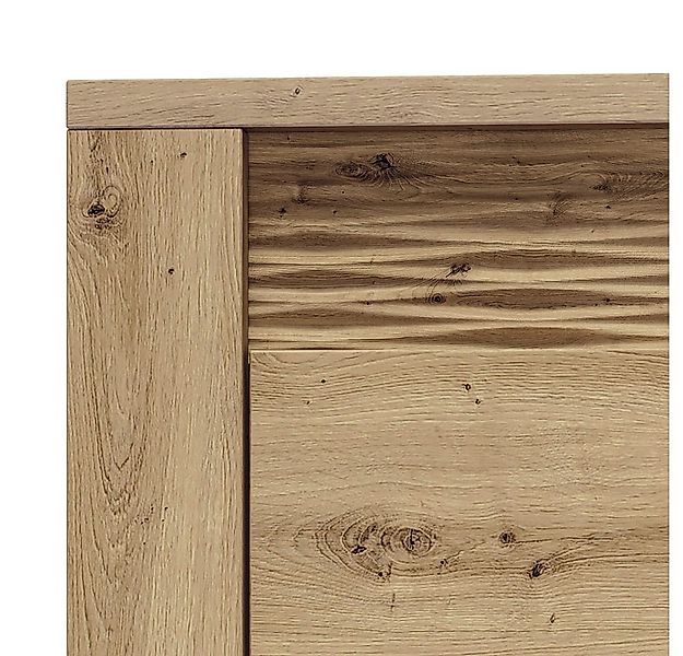 Lomadox Wohnwand ARTA-131, (3-St), mit Beleuchtung in Artisan Eiche Nb., : günstig online kaufen