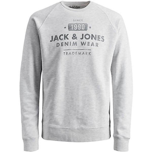 Jack & Jones  Sweatshirt Sweatshirt Jeans Washed Pullover ohne Kapuze günstig online kaufen