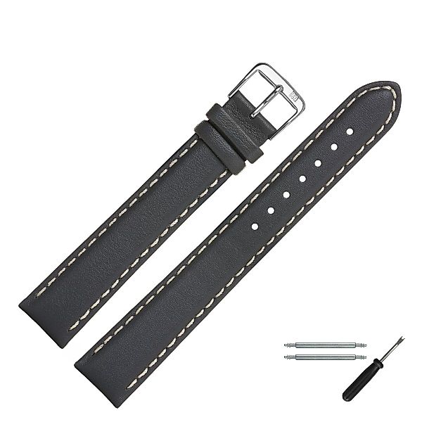 MARBURGER Uhrenarmband 22mm Leder XL Extra günstig online kaufen
