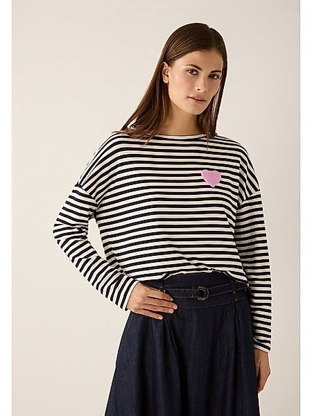 MORE&MORE T-Shirt legeres Langarmshirt, gestreift günstig online kaufen