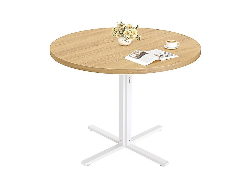 VASAGLE Esstisch rund, Esszimmertisch, 80 cm d, 74,8 cm H, für Esszimmer, W günstig online kaufen