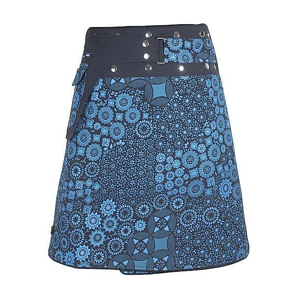 Vishes Minirock Wickelrock Midi Mini-Rock Druckknöpfe günstig online kaufen