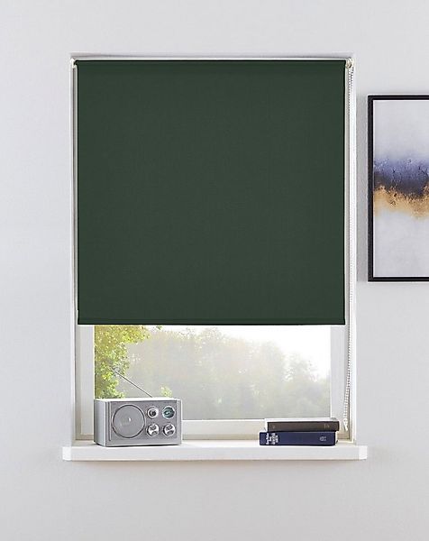 Seitenzugrollo Themse-Uni, my home, Lichtschutz, ohne Bohren, freihängend, günstig online kaufen