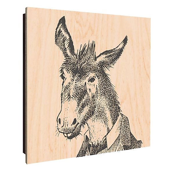 Banjado Schlüsselkasten Holz 30x30cm Schwarz Scharnier Rechts 50 Haken Desi günstig online kaufen